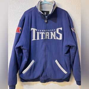 MENS NFL LARGE TENNESSEE TITANS JACKET ZIP UP!🏈
